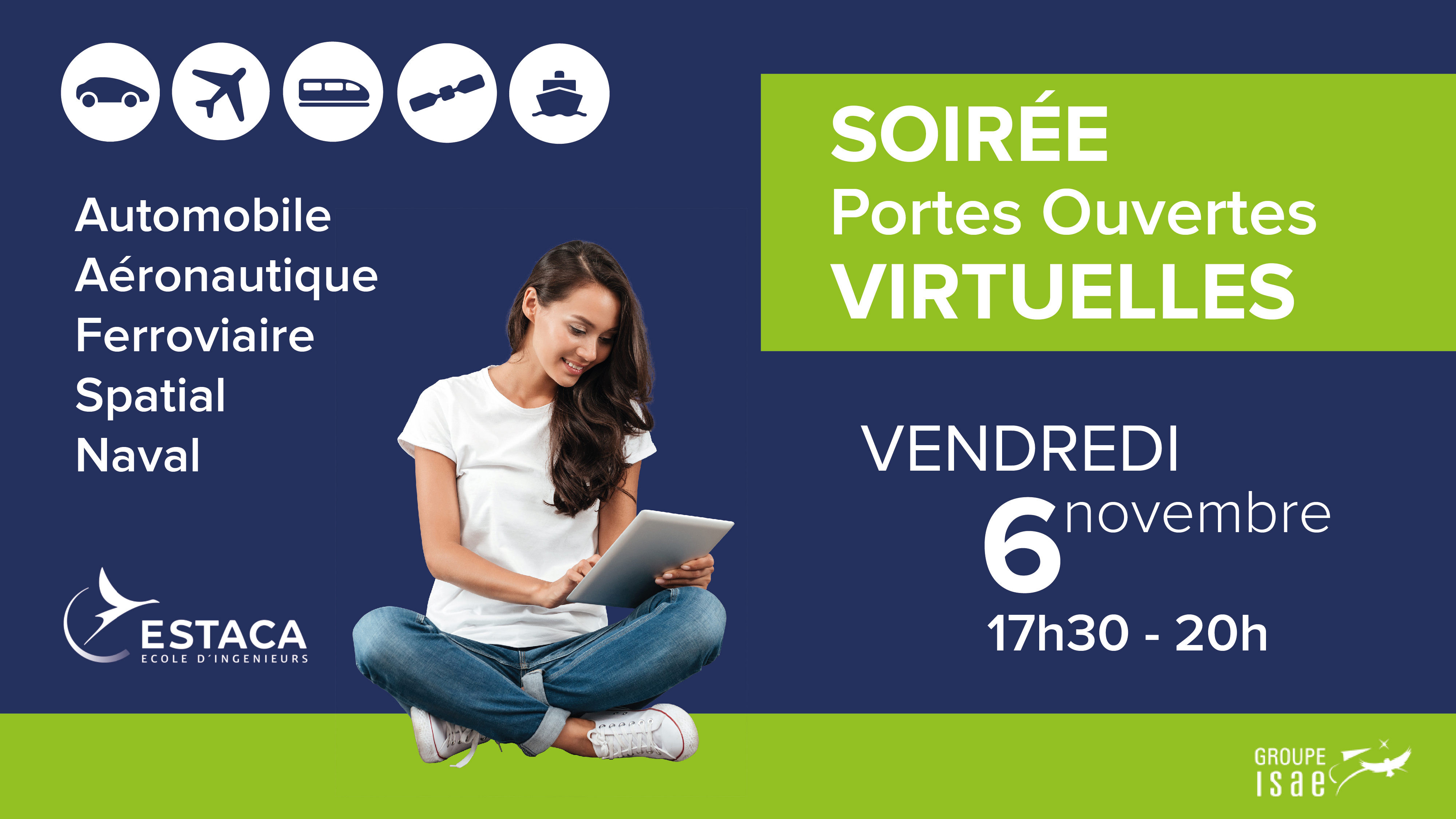 SOIREE PORTES OUVERTES - Vendredi 6 Novembre 2020 17h30-20h