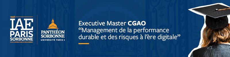 Brochure de l'Executive Master CGAO "Management de la performance durable et des risques à l'ère digitale"