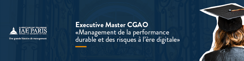 Brochure de l'Executive Master CGAO "Management de la performance durable et des risques à l'ère digitale"