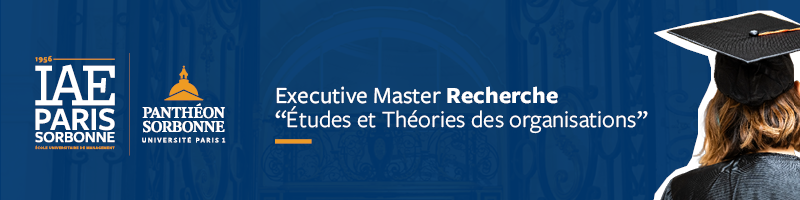 Brochure de l'Executive Master Recherche "Études et théories des organisations"